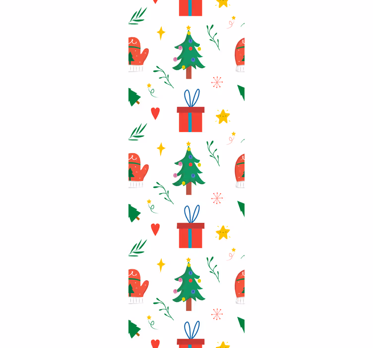 Feestelijke seizoenmotieven behang kerst - TenStickers