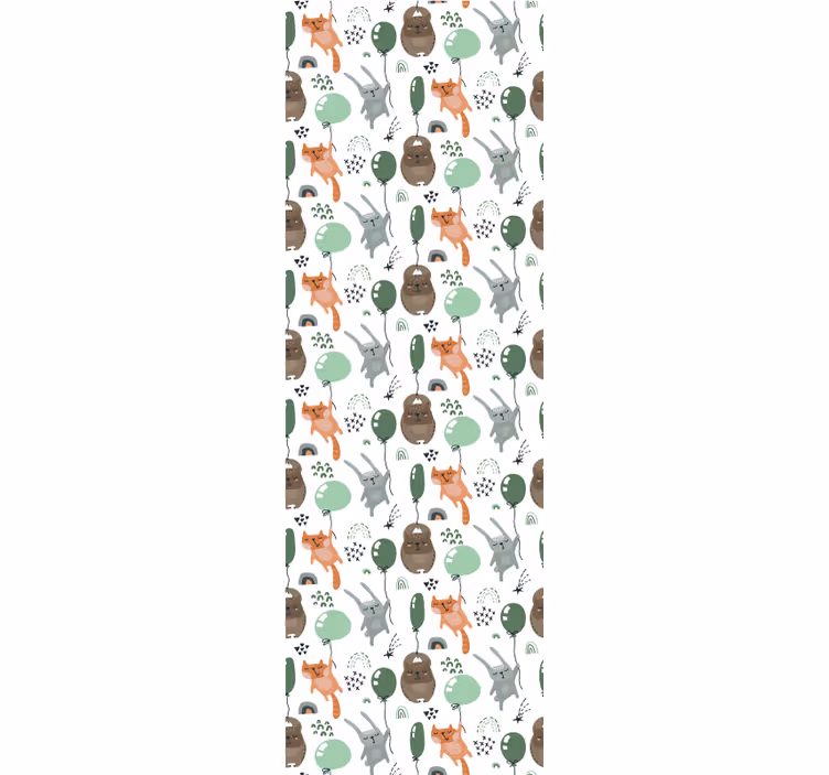 Bosdiermotieven dieren behang - TenStickers