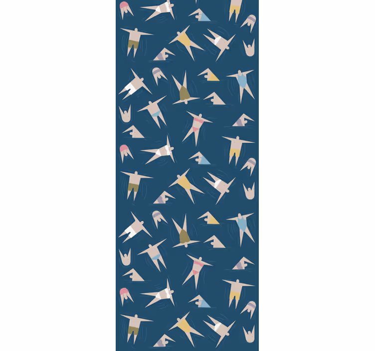 Vliegende vogels patroon dieren behang - TenStickers