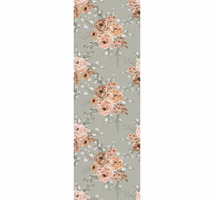 Elegante bloeiende rozen behang bloemen - TenStickers