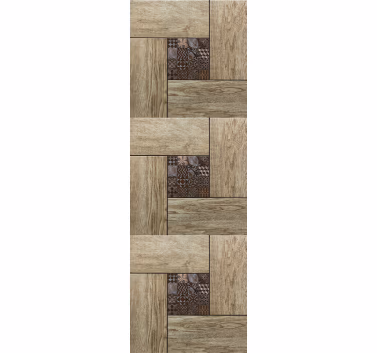 Nep houten panelen hout behang - TenStickers