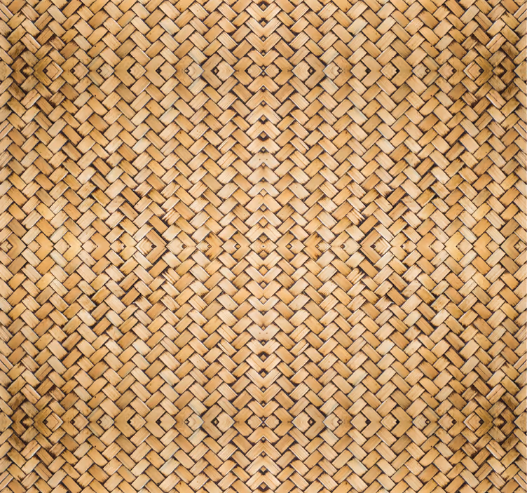 Geweven textuur hout behang - TenStickers