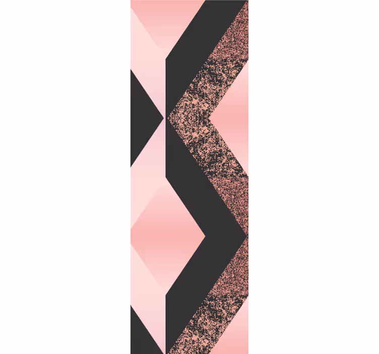 Abstract roze patroon geometrisch behang - TenStickers