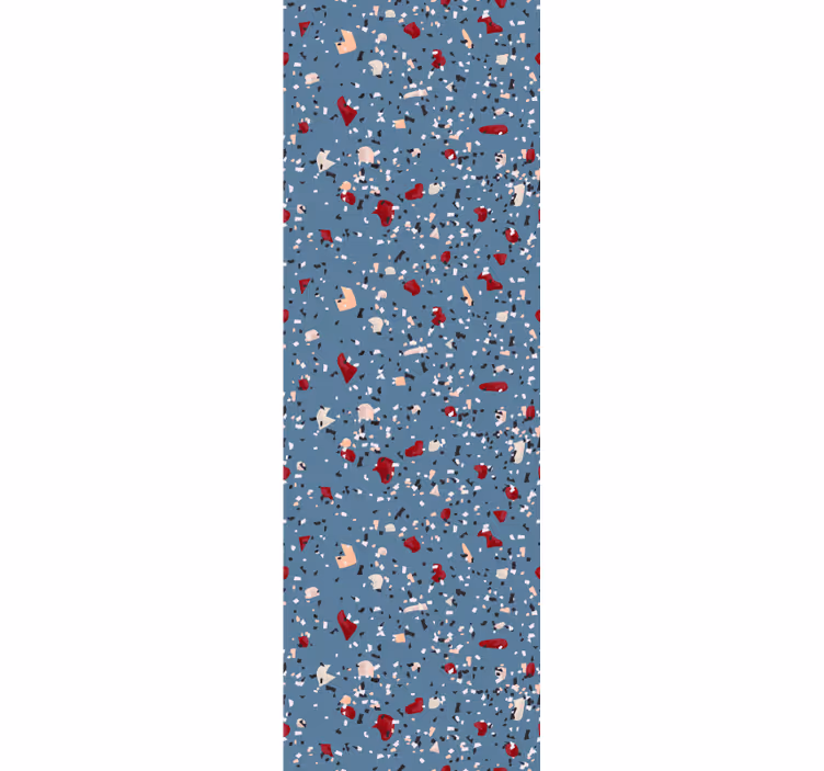 Blauwe terrazzo imitatie behang patronen - TenStickers