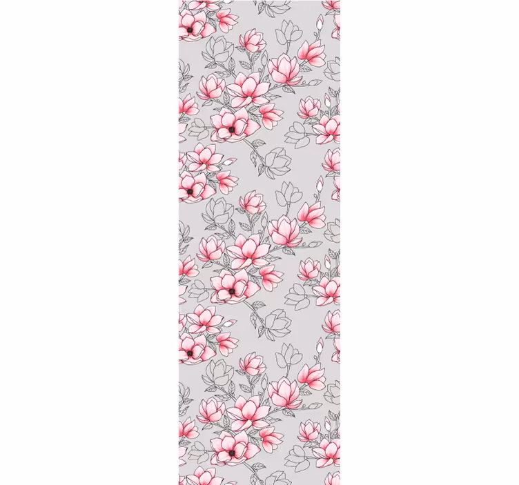 Magnolia bloemmotief behang bloemen - TenStickers