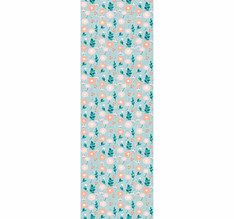 Zachte lenteprint behang bloemen - TenStickers