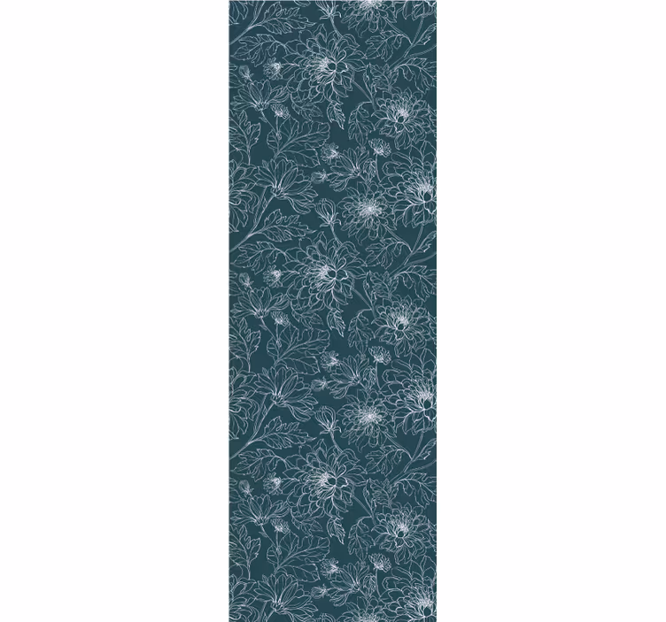 Bloemige textuur elegantie behang bloemen - TenStickers