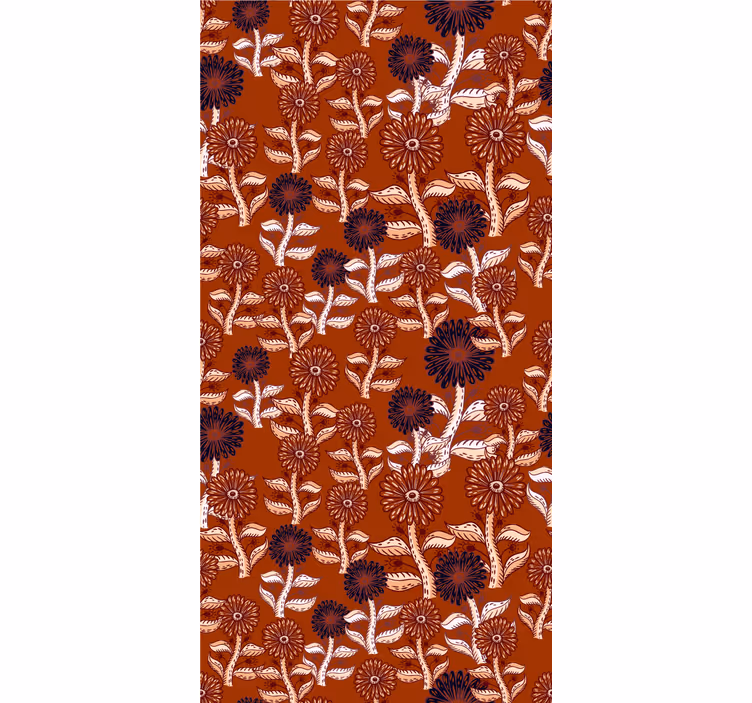 Levendig bloemstuk behang bloemen - TenStickers