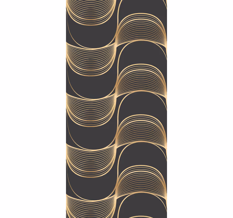 Elegante lijnpatronen geometrisch behang - TenStickers