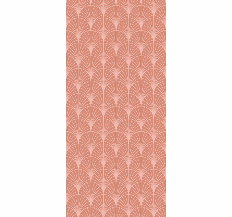 Elegante waaiervormen behang kunst - TenStickers