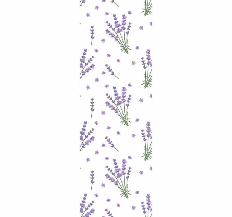 Lavendel bloementuin behang bloemen - TenStickers