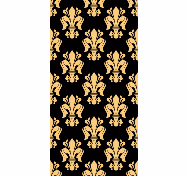 Elegante fleur-de-lis behang barok - TenStickers