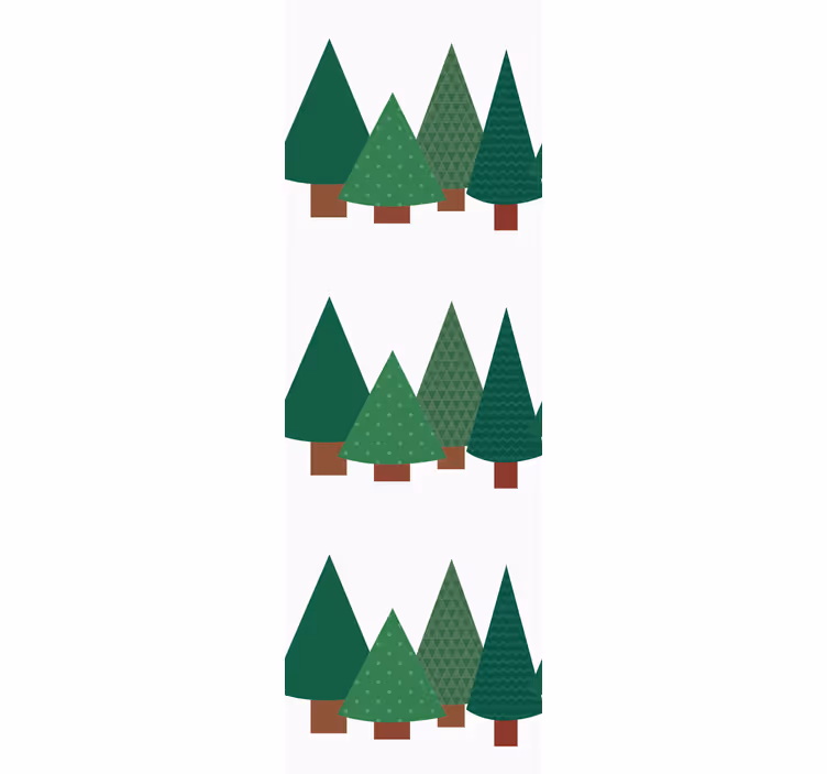 Pijnboompitten groenblijvende planten behang kerst - TenStickers