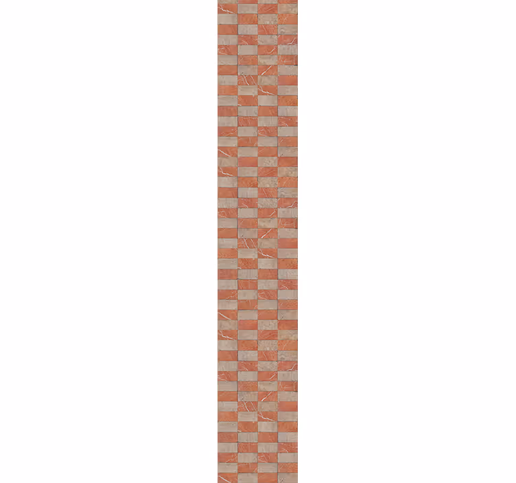 Geometrische beige tegels keuken behang - TenStickers