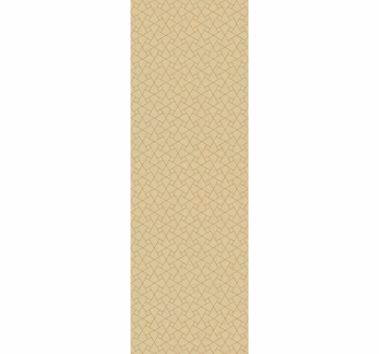 Kruisende lijnen patroon geometrisch behang - TenStickers