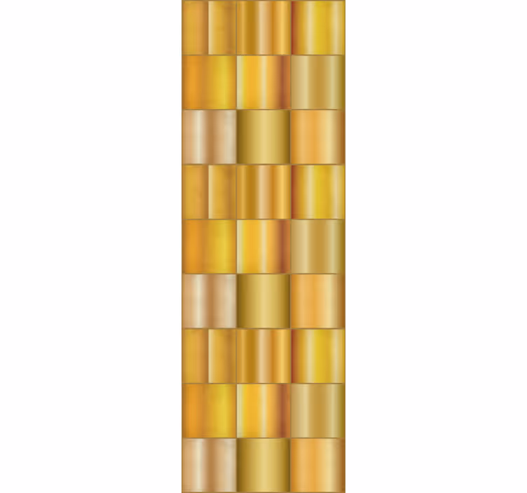 Gouden geometrisch patroon behang print - TenStickers