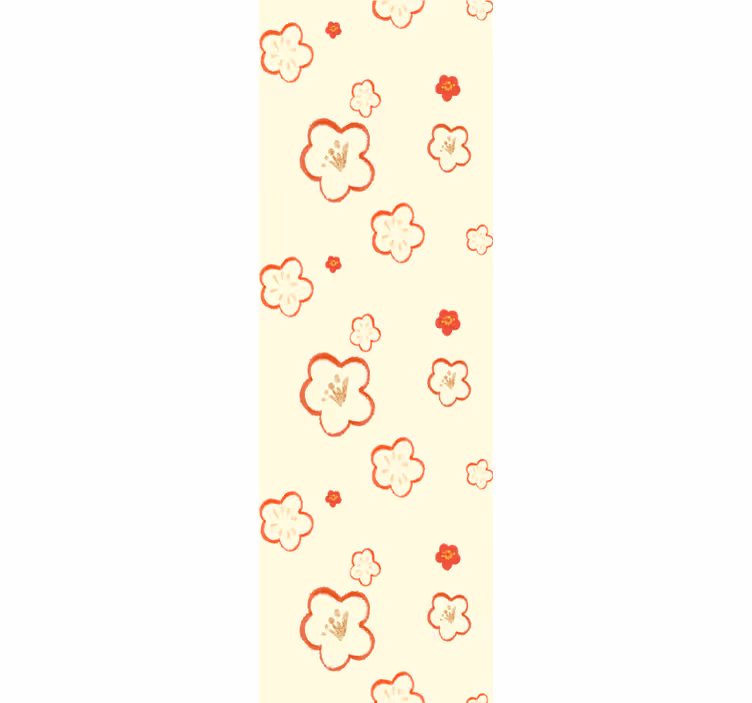 Delicate bloemenpatronen behang bloemen - TenStickers