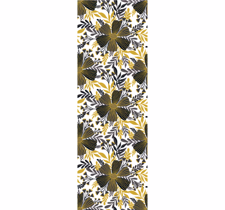 Botanische balans woonkamer behang - TenStickers