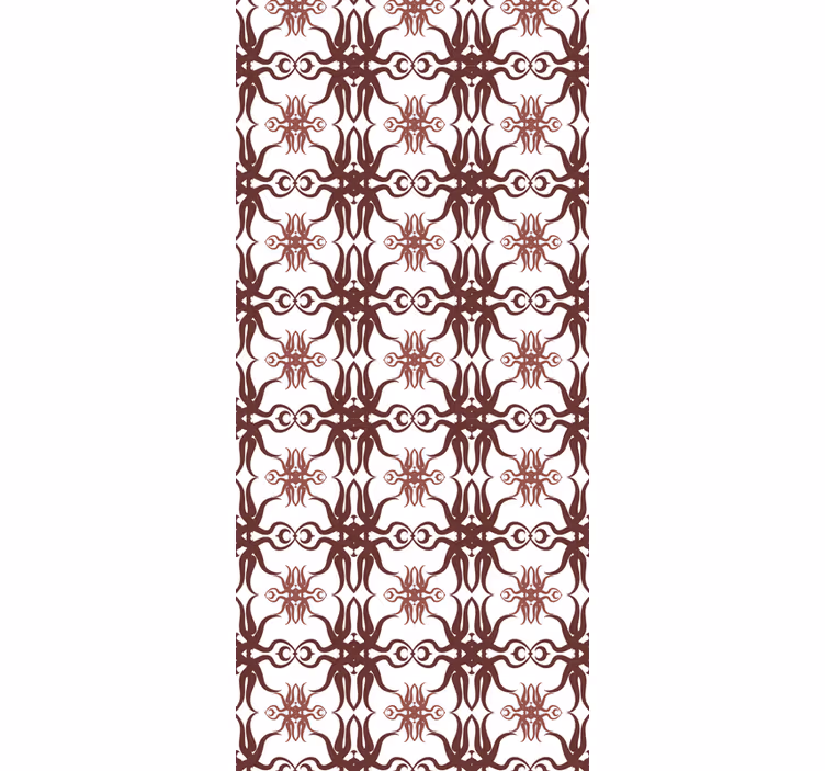 Elegant rood design sierlijk behang - TenStickers