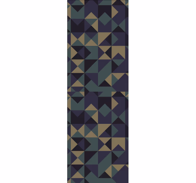 Geometrische abstracte opstelling behang driehoeken - TenStickers