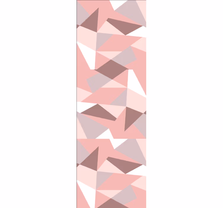 Getextureerde roze patronen geometrisch behang - TenStickers
