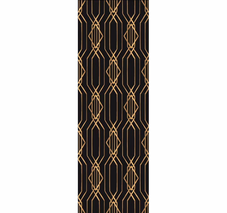 Elegant goudpatroon geometrisch behang - TenStickers