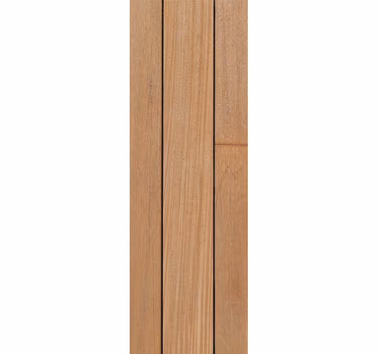 Bruine eenvoudige planken hout behang - TenStickers