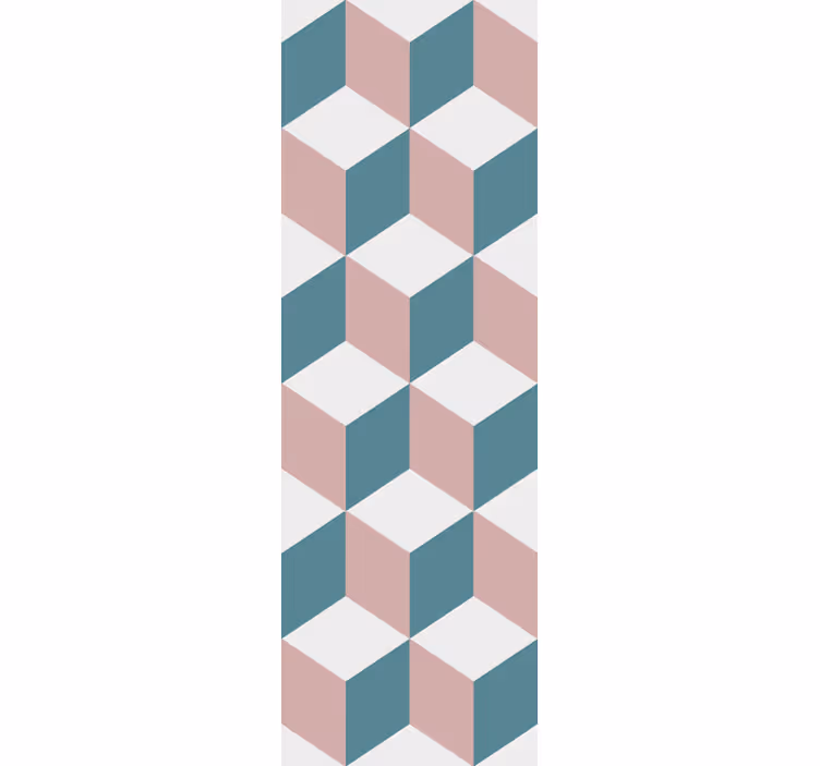 3d kubus opstelling geometrisch behang - TenStickers