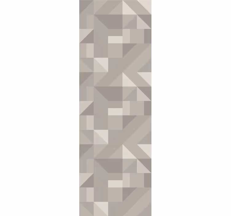 Neutrale beige tinten geometrisch behang - TenStickers