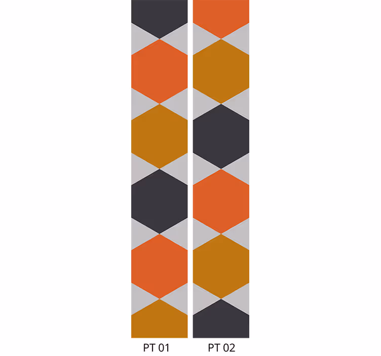 Honingraatvormen geometrisch behang - TenStickers