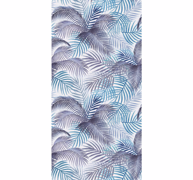 Tropische palmdetails natuur behang - TenStickers