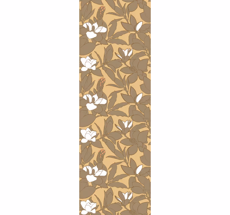 Magnolia bloemendecoratie slaapkamer behang - TenStickers