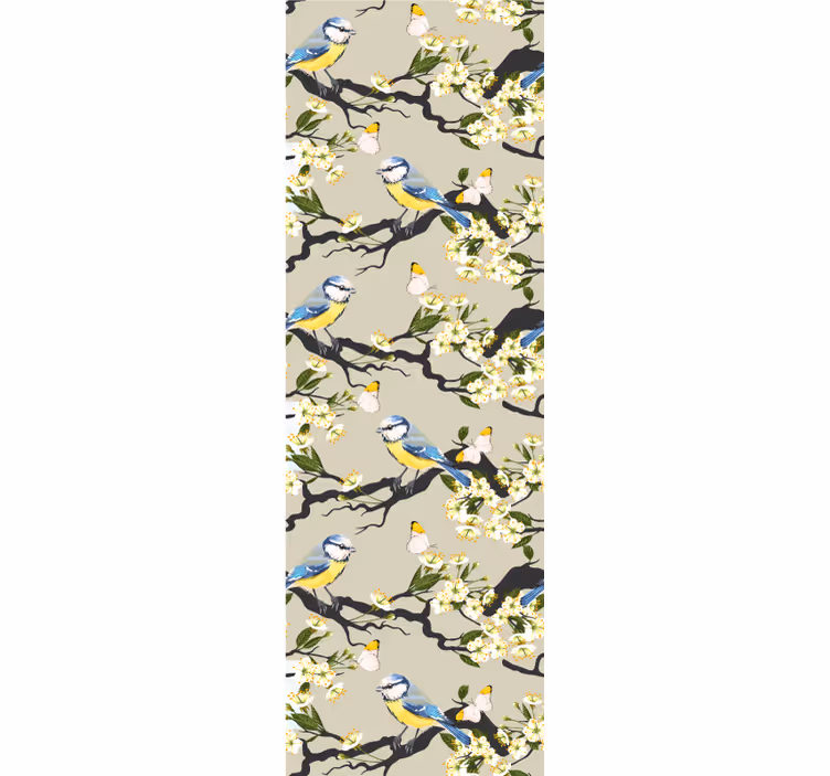 Takken van de pimpelmees behang vogels - TenStickers