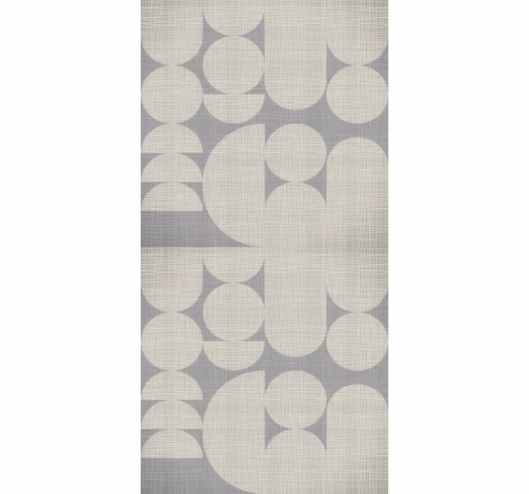 Grijze geometrische variatie abstract behang - TenStickers