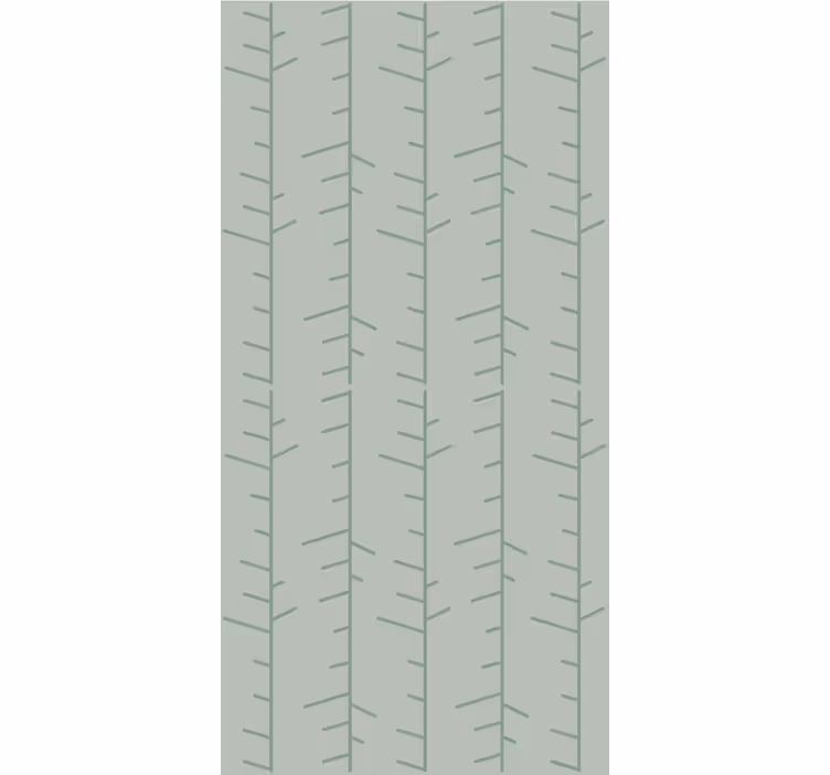 Minimalistisch groen patroon behang bladeren - TenStickers
