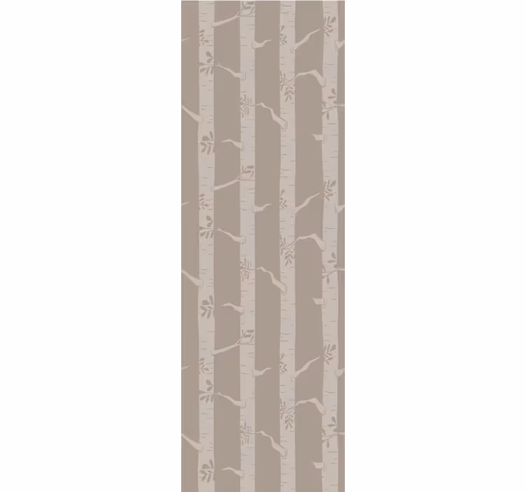 Bamboe bos patroon bomen behang - TenStickers