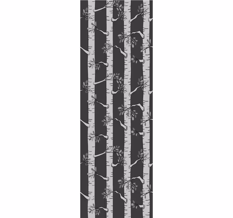 Elegant berkenbos bomen behang - TenStickers
