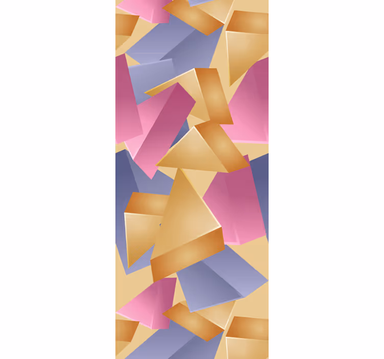 Abstracte vormen arrangement geometrisch behang - TenStickers