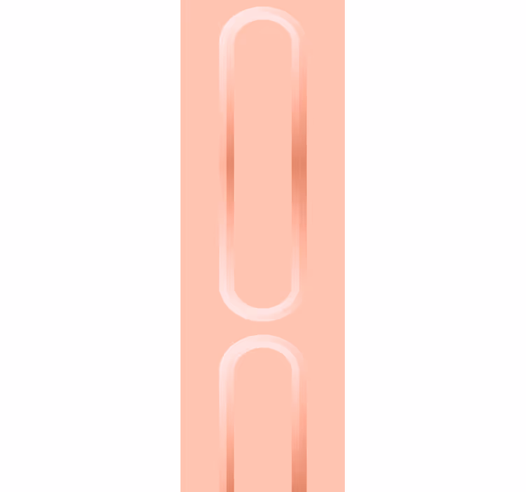 Roze zachte gebogen lijnen abstract behang - TenStickers