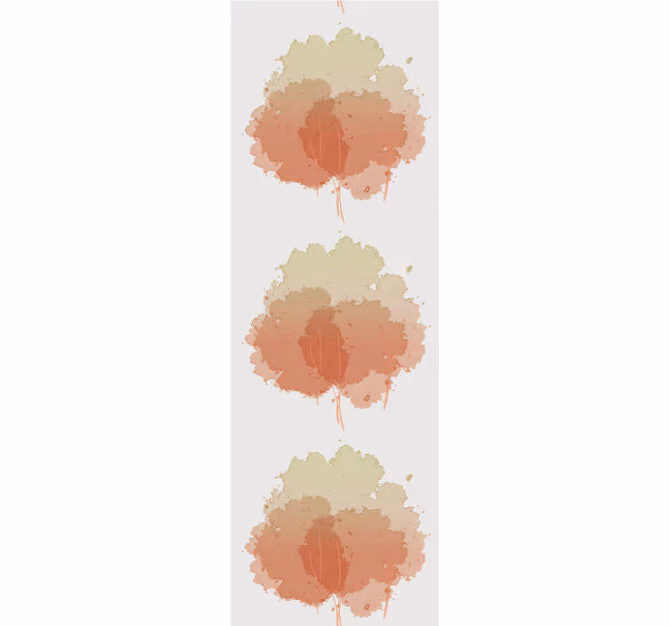 Zacht aquarelpatroon bomen behang - TenStickers