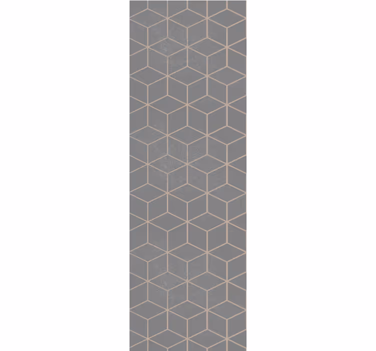 Kubusstructuur geometrisch behang - TenStickers