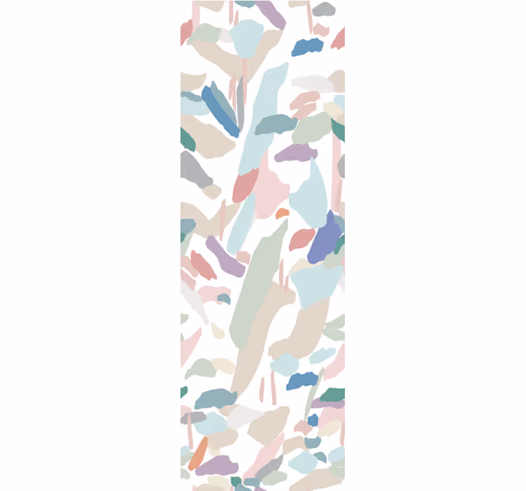 Kleurrijke organische vormen abstract behang - TenStickers