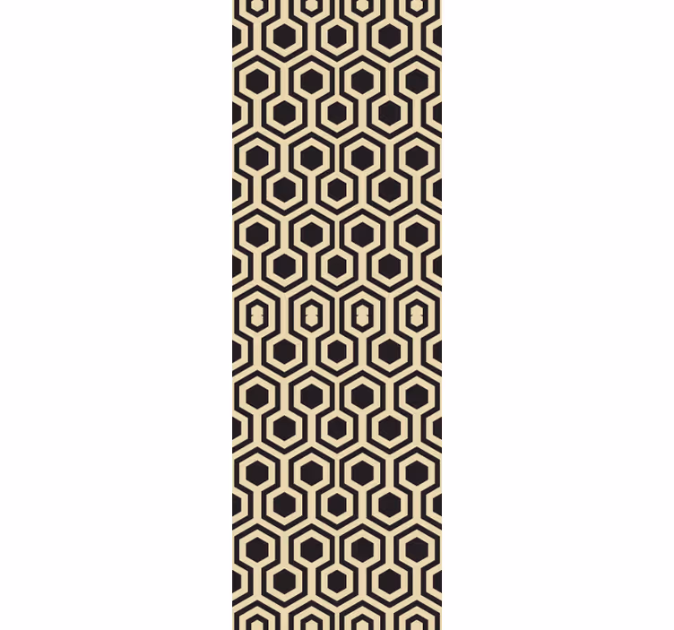 Abstract ontwerp met zeshoeken behang - TenStickers