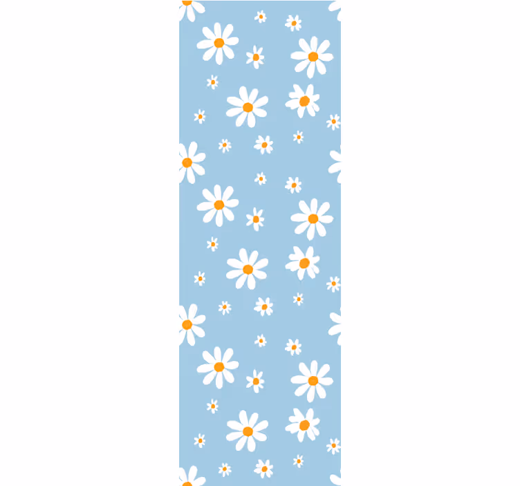 Madeliefjespatroon bloei behang bloemen - TenStickers