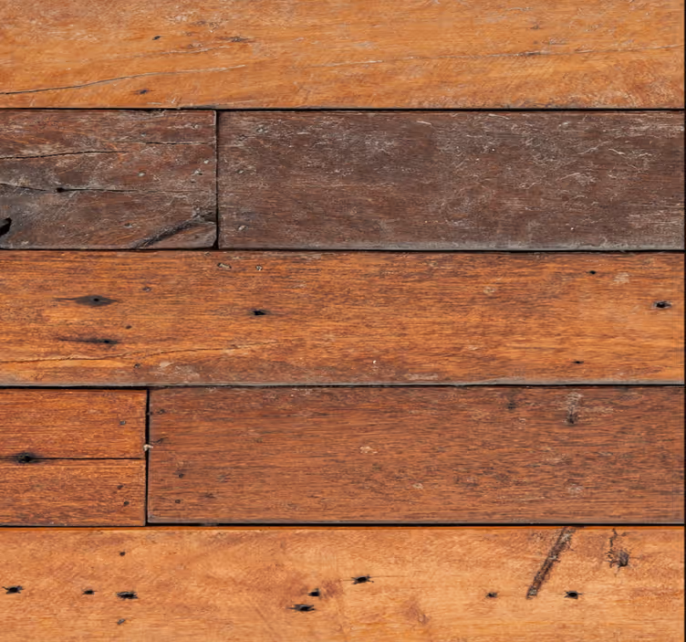 Houten paneelaccent behang hoofd slaapkamer - TenStickers