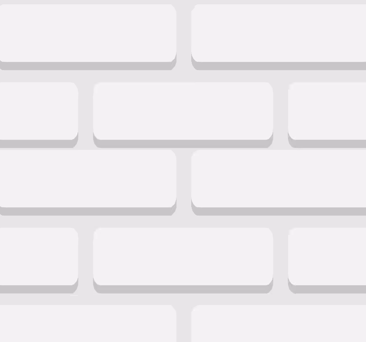 Witte realistische stenen woonkamer behang - TenStickers