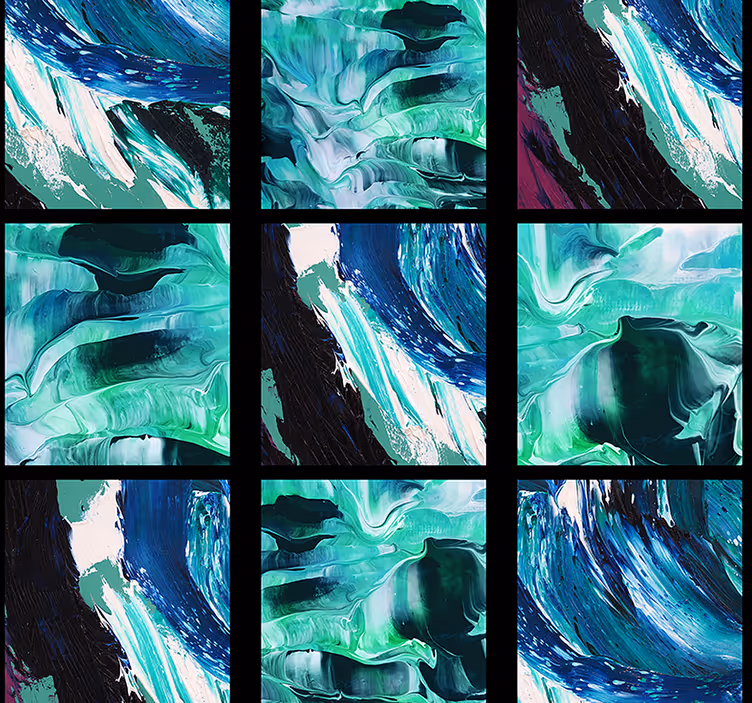 Abstract ontwerp behang woonkamer - TenStickers