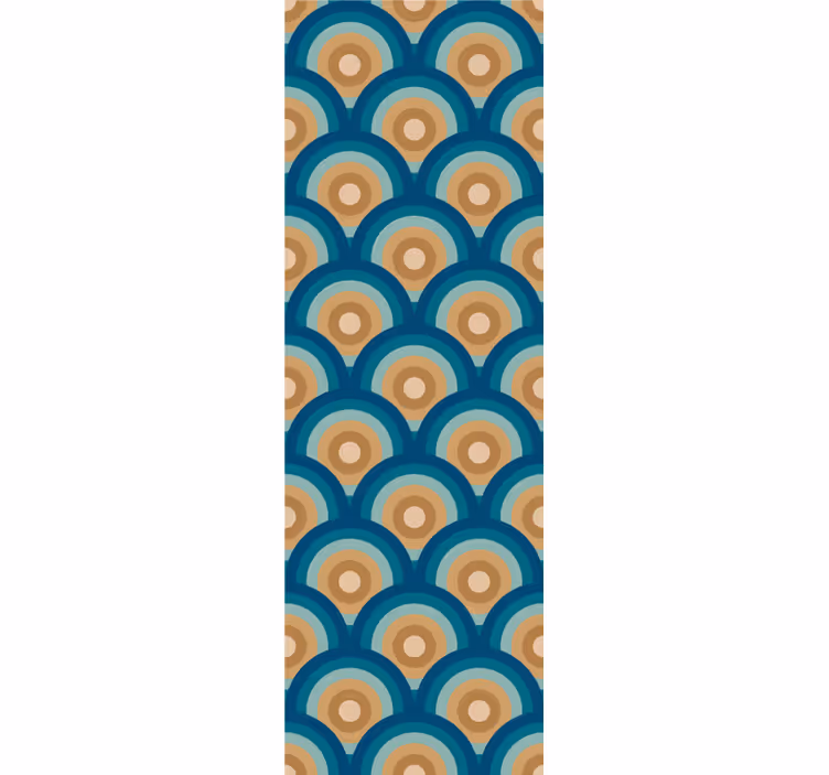 Jaren 60 cirkel vintage behang - TenStickers