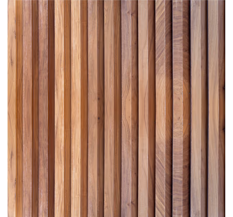 Verticale houten planken fotobehang woonkamer - TenStickers