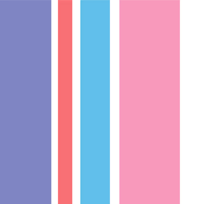 Paars en roze verticale strepen behang - TenStickers